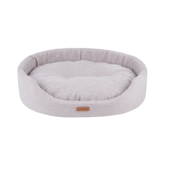 Amiplay ovales Hundebett Basic beige [Größe XL] 72 x 63 x 16cm