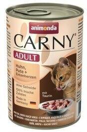 Animonda Carny Adult truthahn, huhn und entenherzen 400g x 4