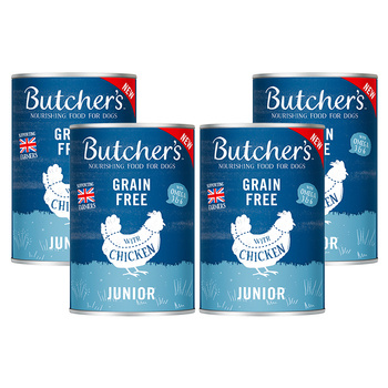 Butcher's Original Junior mit Hühnchen in Gelee 400g x 4