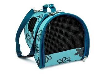 Hilton Blaue Transporttasche mit Blumenmuster 43x24x26cm