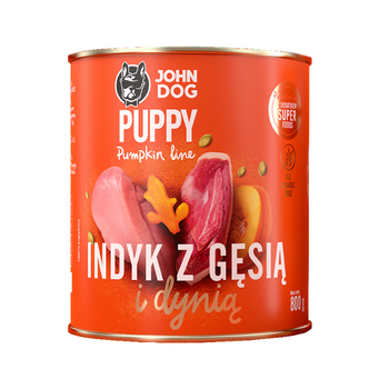 John Dog Pumpkin Junior Truthahn und Gans mit Kürbis 800g x 12