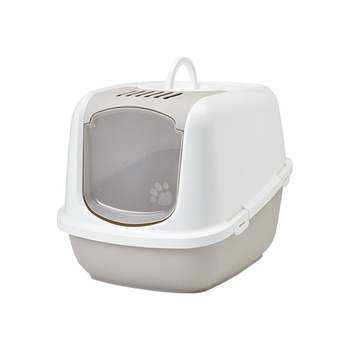 Savic Nestor Jumbo Toilette für Katze Beige und Weiß 66,5x48,5x46,5cm