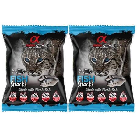 Alpha Spirit Cat Eine Delikatesse in Würfelform mit Fisch 50g x 2 