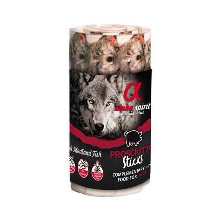 Alpha Spirit Dog Delikatesse auf einer Blisterpackung mit Prosciutto 16 Stk.