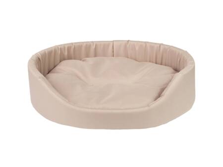 Amiplay ovales Hundebett Basic beige [Größe XL] 72 x 63 x 16cm