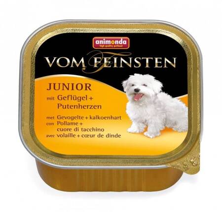 Animonda vom Feinsten Junior geflügel und truthahnherzen 150g x 4