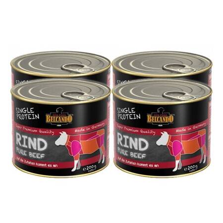 Belcando Single Protein Rindfleisch 200g x 4