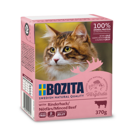 Bozita Feline in Gelee Rindfleisch 370g x 4