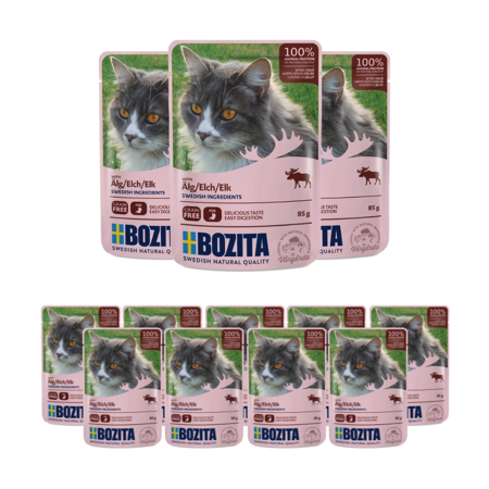 Bozita Feline in Gelee mit Elch 85g x 12