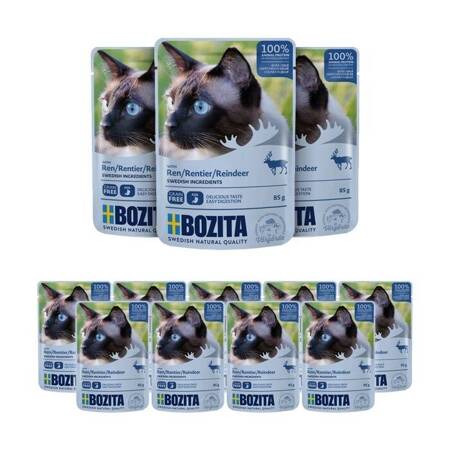 Bozita Feline in Gelee mit Rentieren 85g x 12