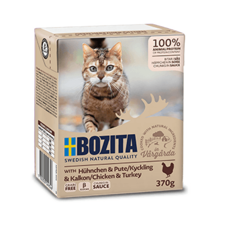 Bozita Feline in Soße Huhn und Truthahn 370g x 4