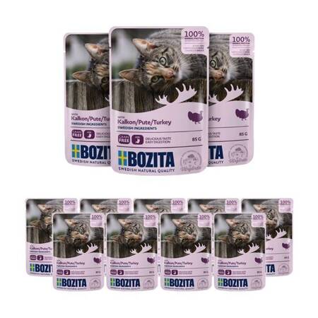 Bozita Feline in Soße mit Truthahn 85g x 12