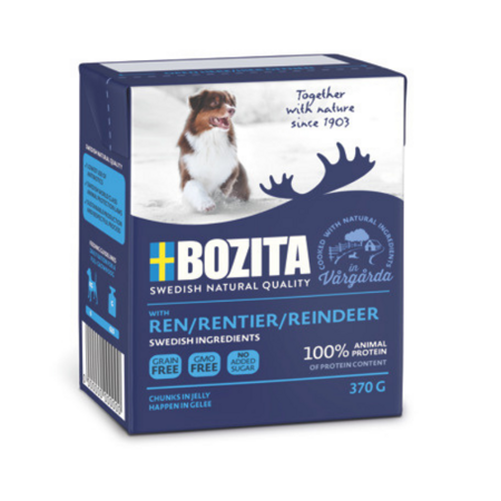 Bozita Stücke in Gelee Rentier 370g x 12