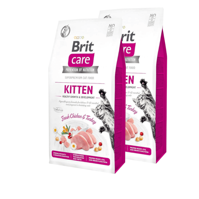 Brit Care Cat Grain-free Kitten Healthy Growth & Development 2x7kg