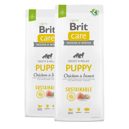 Brit Care Sustainable Puppy Chicken & Insect 2x12kg