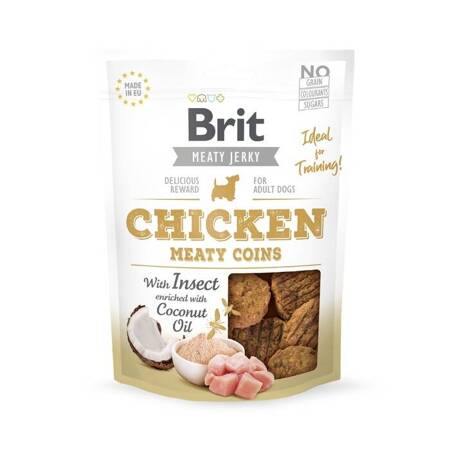 Brit Jerky Snack Chicken with Insect Meaty Coins 200g