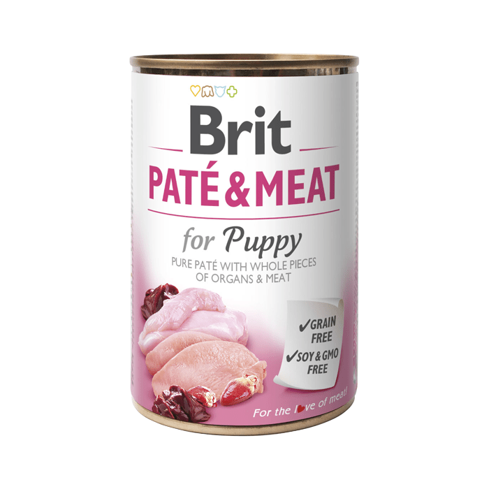 Brit Pate & Meat Puppy Huhn und Truthahn 6x400g