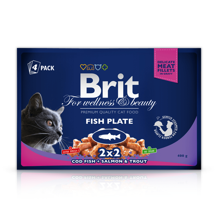 Brit Premium Plate Fish 4 x 100g
