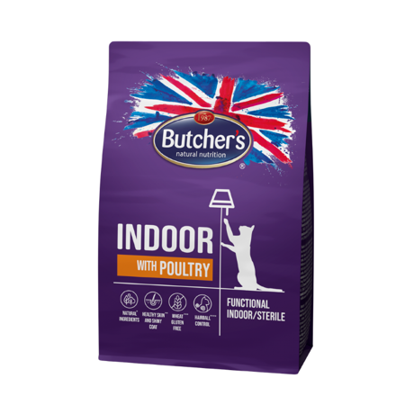 Butcher's Functional Cat Dry Indoor mit Geflügel 800g