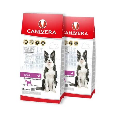 Canivera Adult Small & Medium Breeds 2x14kg