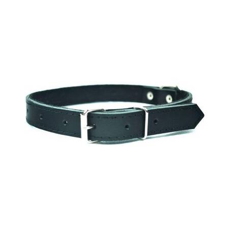 Chaba Lederhalsband schwarz 10mm/30cm