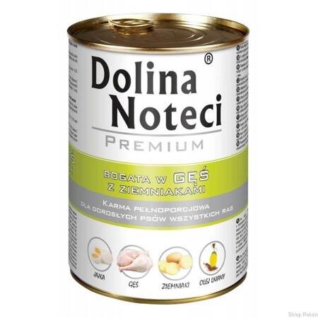 Dolina Noteci Premium reich an Gans und Kartoffeln 12x400g