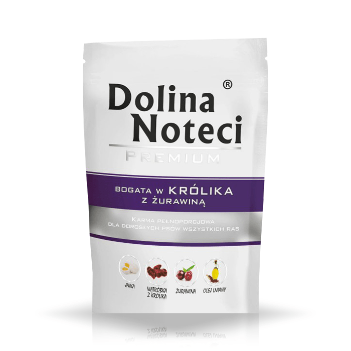 Dolina Noteci Premium reich an Kaninchen mit Preiselbeeren 10x500g