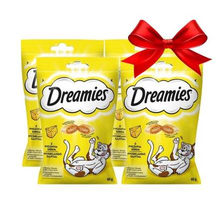 Dreamies Leckerbissen für Katzen Käse 60g x 4