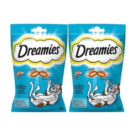 Dreamies Leckerbissen für Katzen Lachs 60g x 2