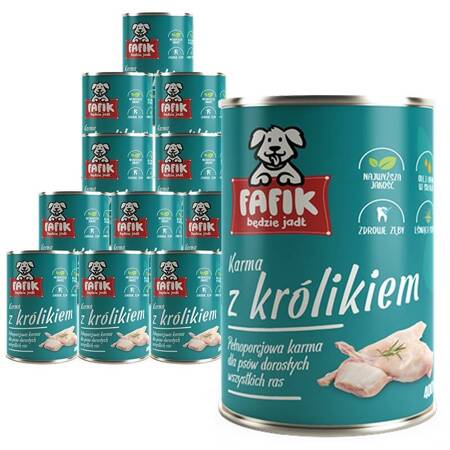 Fafik mit Kaninchen 12x400g