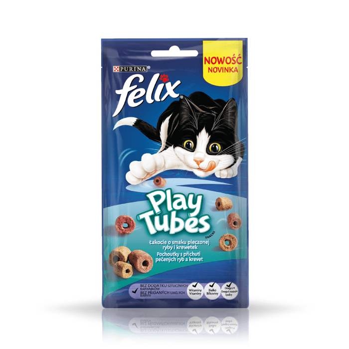 Felix Play Tubes gebackener Fisch und Garnelen 50g x 2