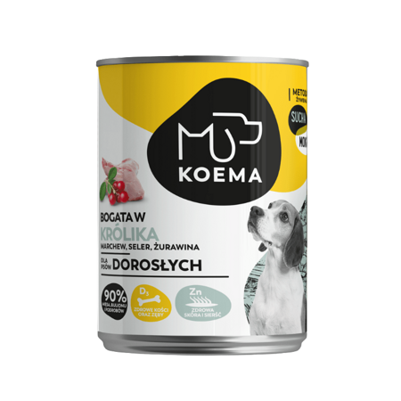 Koema 90% Fleisch Kaninchen 12x400g