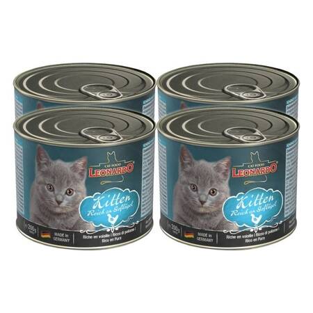 Leonardo Kitten Quality Selection Geflügel 200g x 4