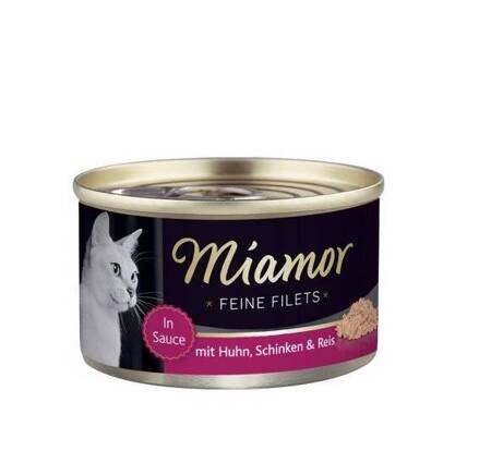 Miamor Feine Filets Dose Huhn und Schinken 100g x 12