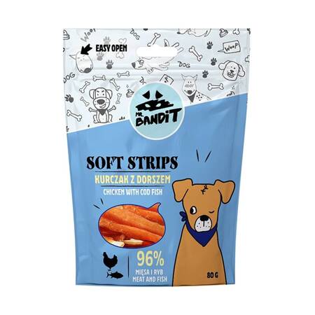 Mr. Bandit Soft Strips Huhn mit Kabeljau 500g