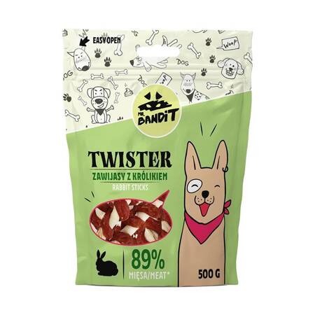 Mr. Bandit Twister Rolle mit Kaninchen 500g