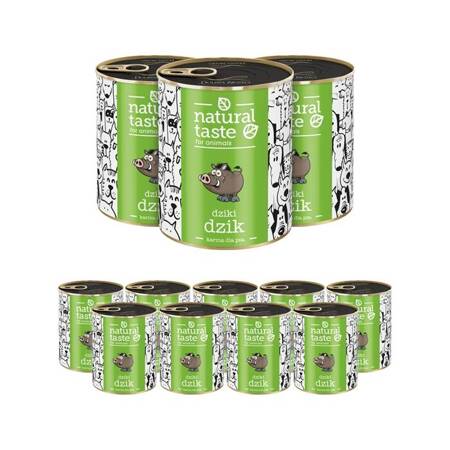 Natural Taste für Hund Wildschwein 800g x 12