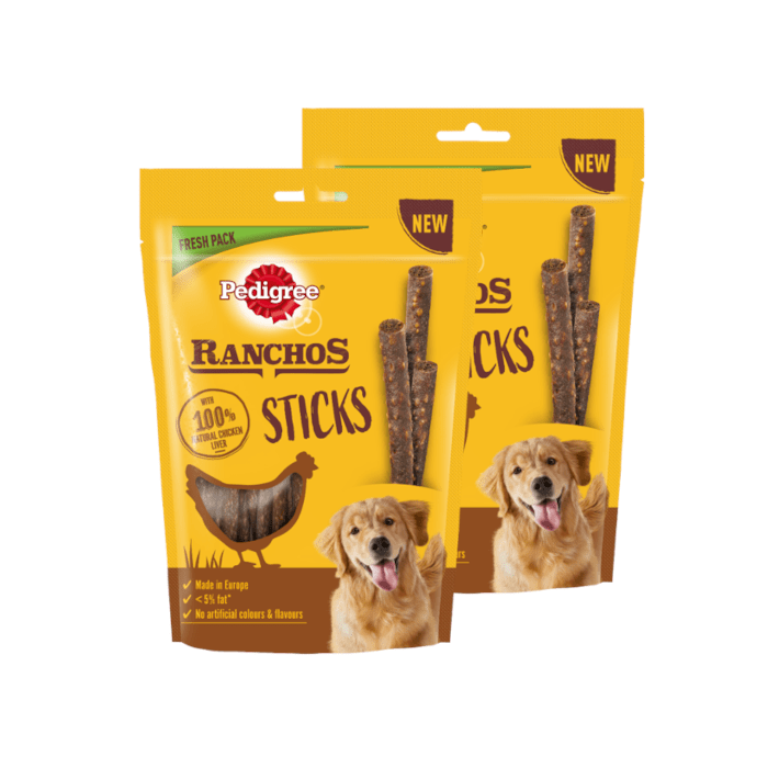 Pedigree Ranchos Sticks Huhn 60g x 2