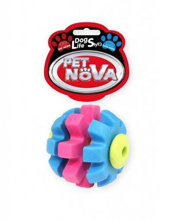 Pet Nova Dentalball SuperDentBall Über das Aroma von Rindfleisch bunt 7cm