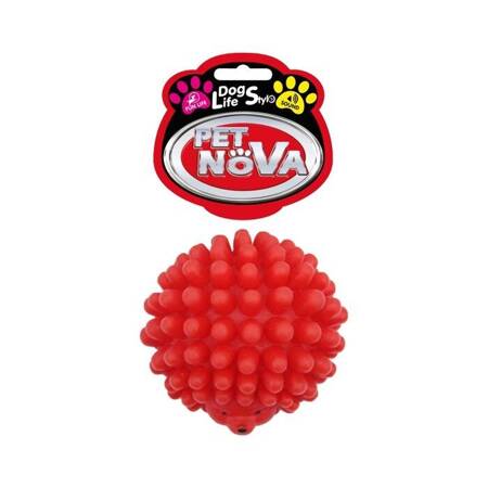 Pet Nova quietschender Igelball rot 6,5cm