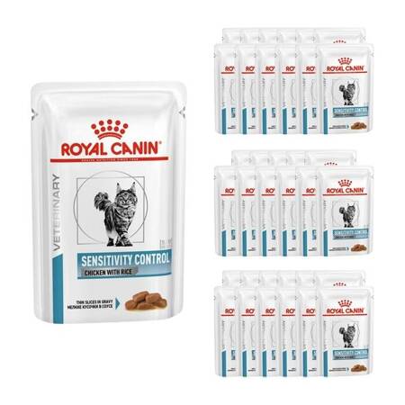 Royal Canin Veterinary Diet Feline Sensitivity Chicken & Rice 85g x 36