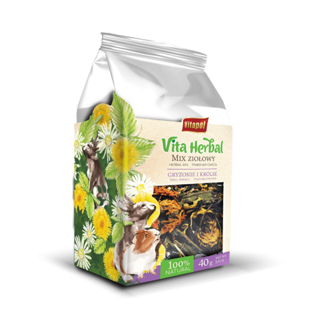 Vitapol Vita Herbal Kräutermischung für Nagetiere und Kaninchen 4 x 40g