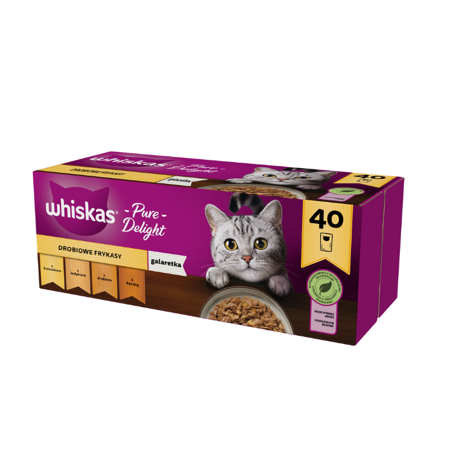 Whiskas Adult Geflügelfrikas in Gelee 85g x 40 (multipack 1)