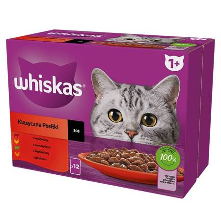 Whiskas Adult Klassische Gerichte in Soße 85g x 12 (multipak x 1)