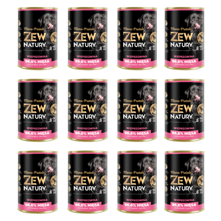 Zew Natury Mono Protein Schweinefleisch 12x400g