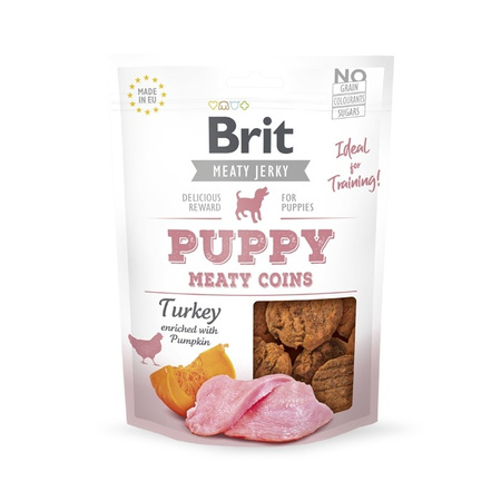 Brit Jerky Snack Puppy Turkey Meaty Coins 80g