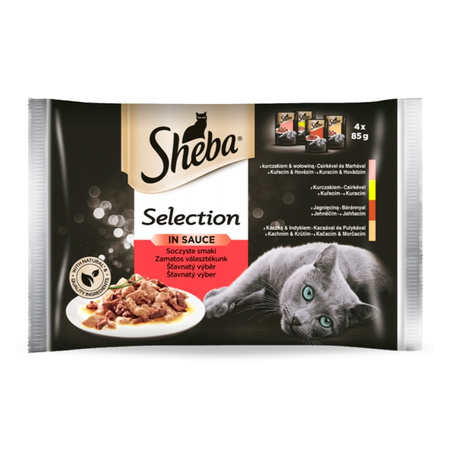 Sheba Selection Saftige Geschmäcker in Soße 85g x 4 (multipack x 1)