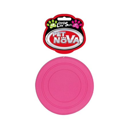 Pet Nova Frisbee Gummidisc mit Minzgeschmack rosa 18cm