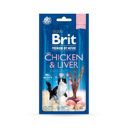 Brit Premium by Nature Cat Sticks Chicken & Liver 15g