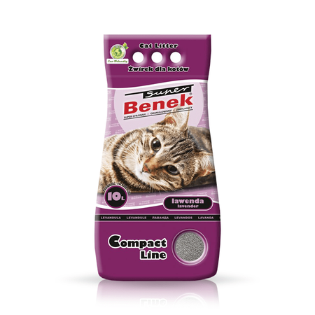 Katzenstreu Super Benek Compact Lavendel 5l